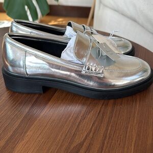 A New Day silver Jordan loafers
